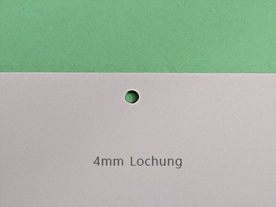 Standard-Lochung 4mm bei Klappfälzelkalender